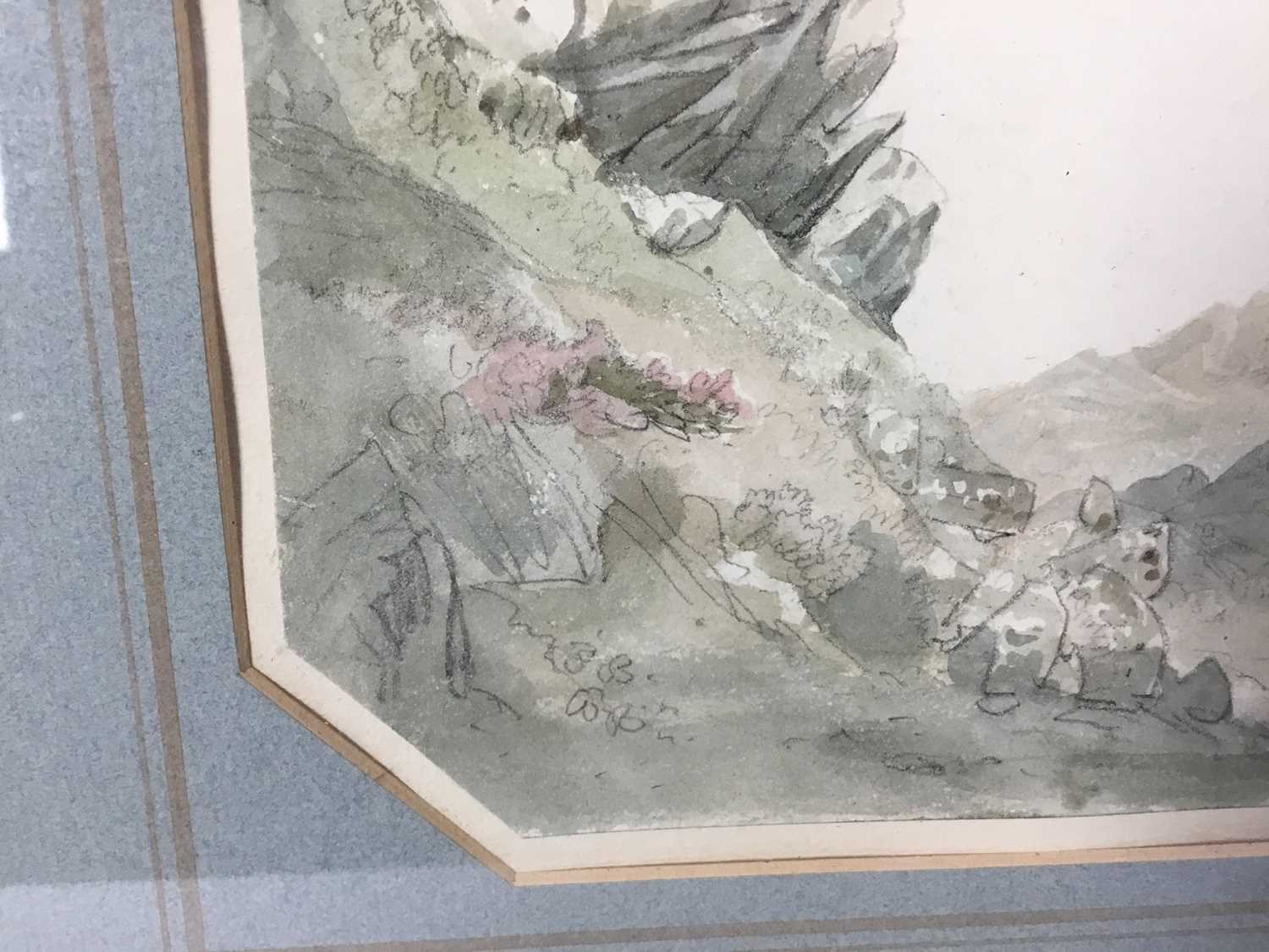 Henry Bryan Ziegler (1793-1874) watercolour - rocks North Wales - Image 6 of 10