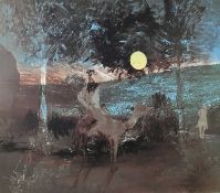 Sidney Nolan (1917-1992) signed silkscreen, Burke and Willis series, 73cm x 83cm