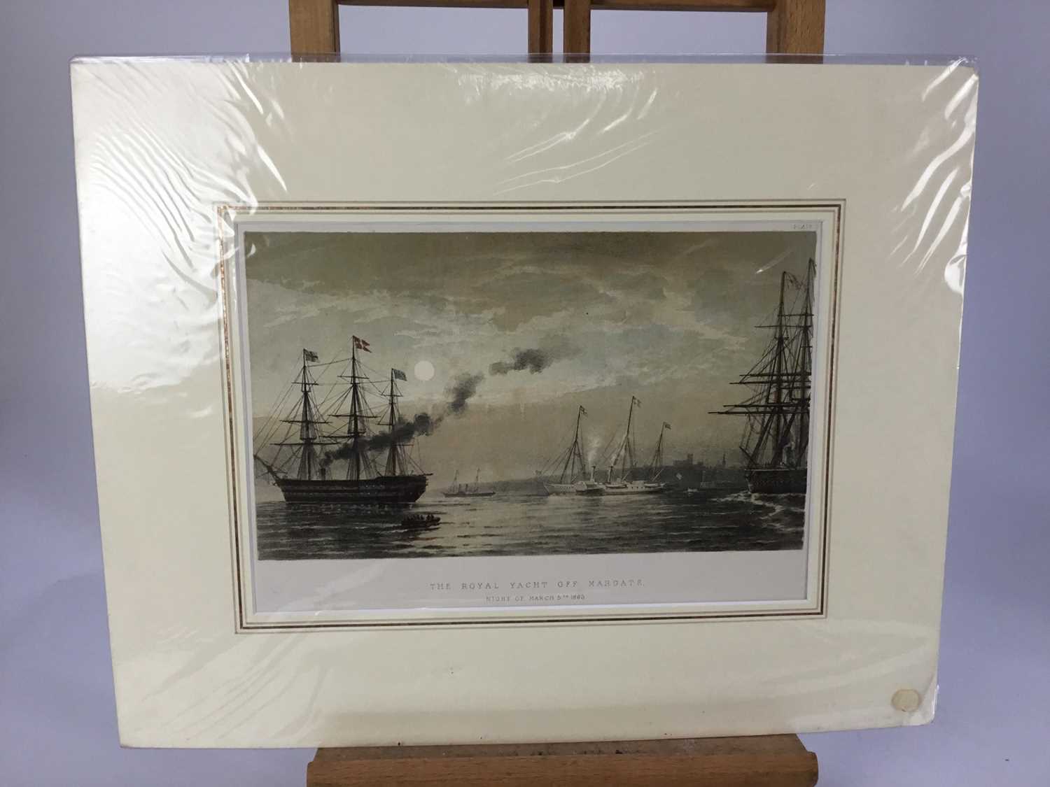 Four various marine prints, Harold Wyllie 'The Hulk Implaceable' 1800, signed, 24cm x 48cm, G. Hunt - Image 6 of 7