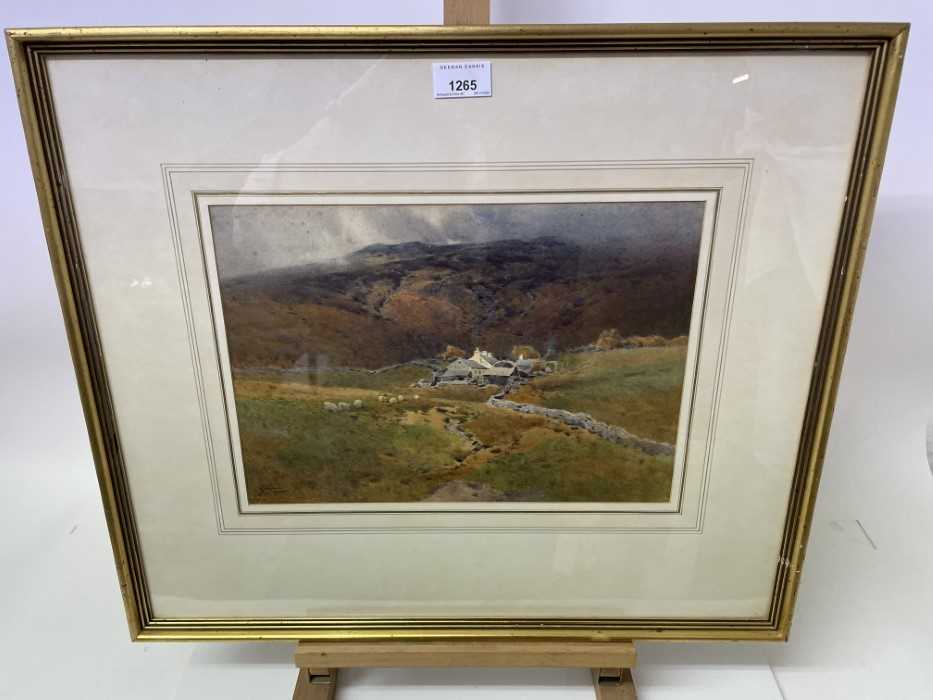 Arthur Tucker (1864-1929), watercolour, Landscape, signed, 25cm x 35cm, in glazed gilt frame - Image 2 of 8