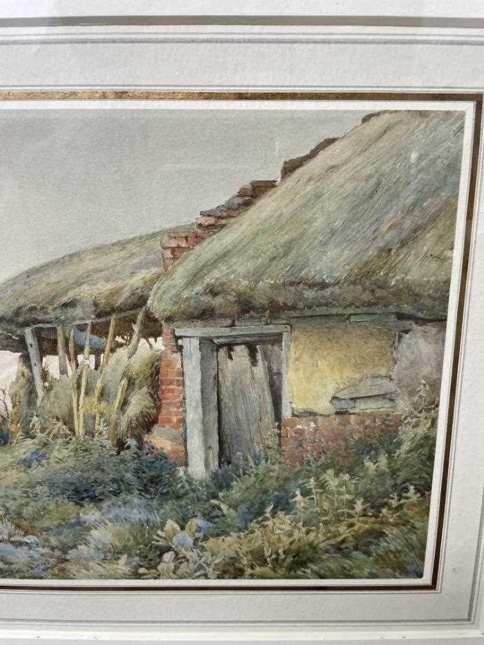 William Fraser Garden (1856-1921), watercolour - Cottage Garden, apparently unsigned, 17.5cm x 26cm, - Image 4 of 5