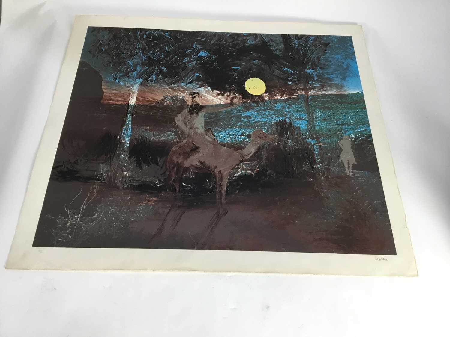 Sidney Nolan (1917-1992) signed silkscreen, Burke and Willis series, 73cm x 83cm - Image 3 of 3