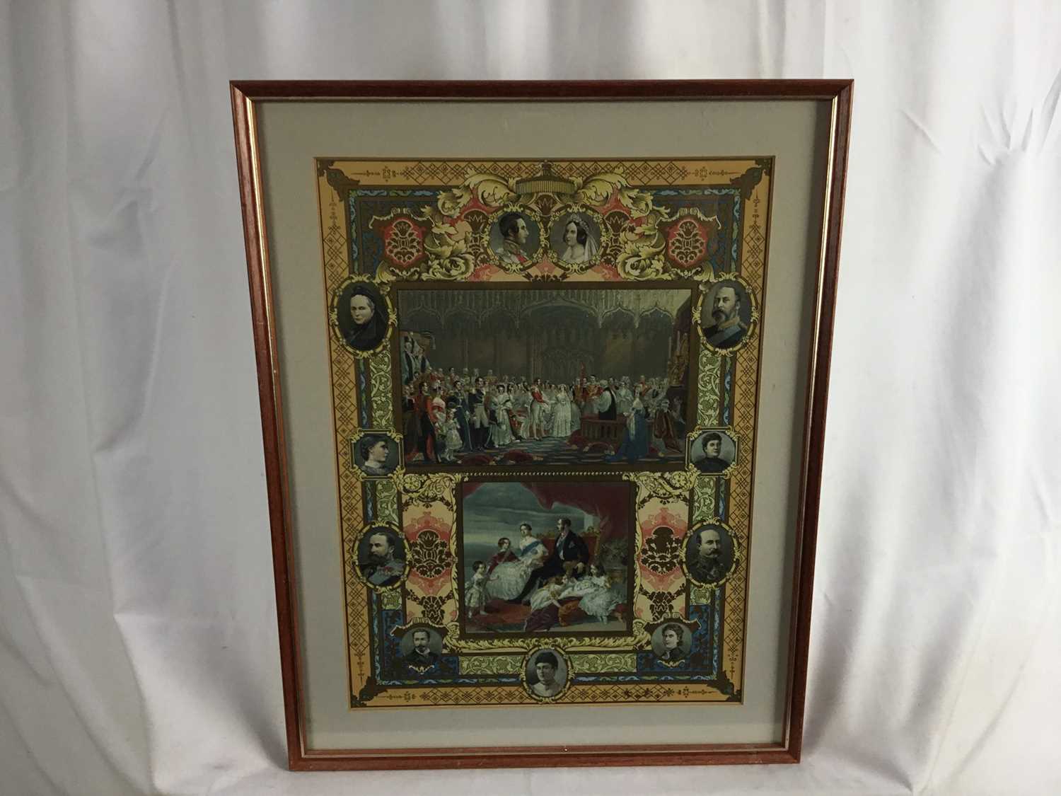 Queen Victoria, 1837-1901, pair of coloured and gilt lithographs, The Silver Jubilee 1887, 38cm x28c - Image 6 of 9