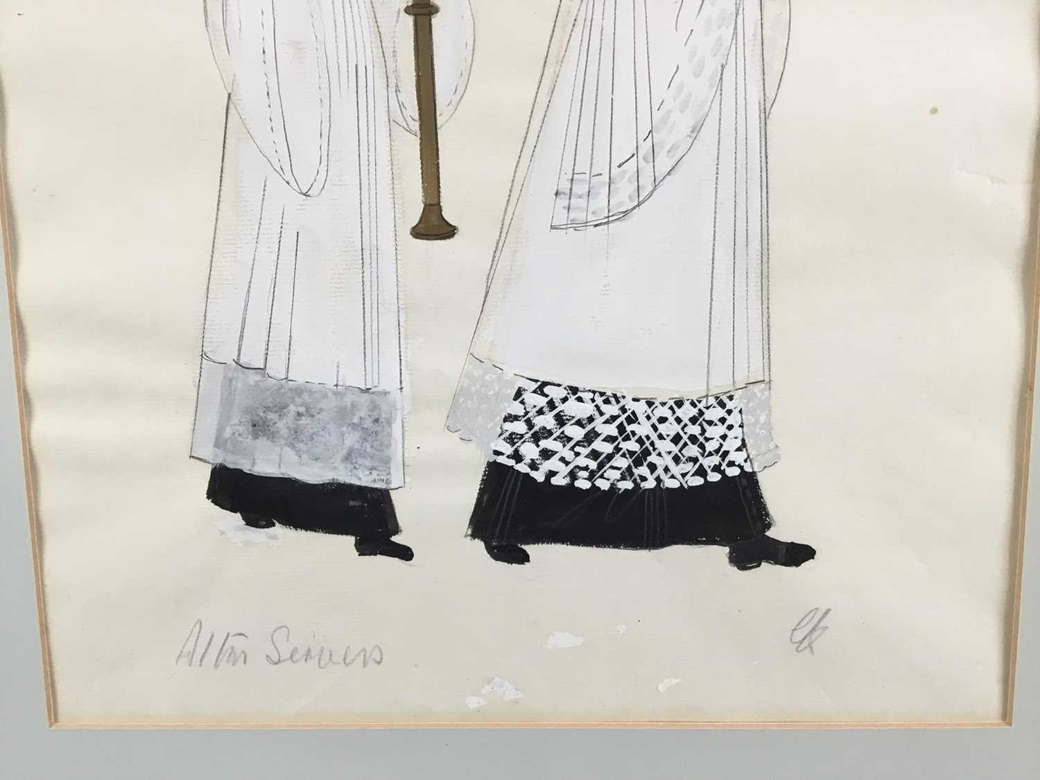 Charles Knode original costume design - Death in Venice, 31cm x 45cm - Image 4 of 6