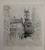 William Walcott (1874-1943) four signed architectural etchings, each mounted, various sizes