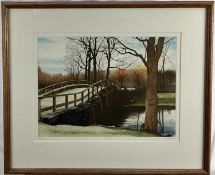 Christopher Penny (1947-2001) artist's proof lithograph entitled North Bridge, signed, framed and gl