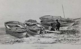 Edward William Cooke (1811-1880) - eight engravings of various boats and shipping vessels, published