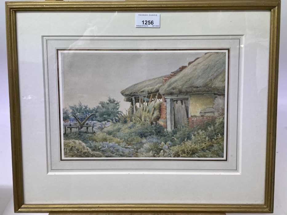 William Fraser Garden (1856-1921), watercolour - Cottage Garden, apparently unsigned, 17.5cm x 26cm, - Image 2 of 5