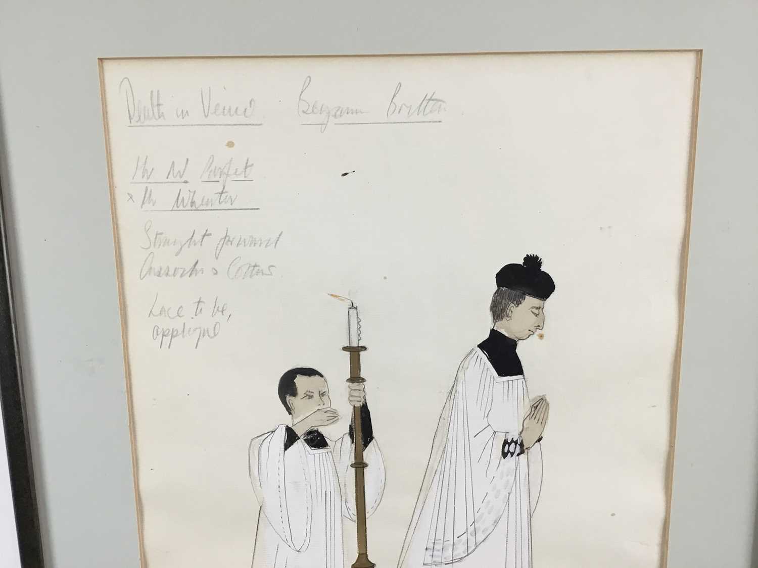 Charles Knode original costume design - Death in Venice, 31cm x 45cm - Image 5 of 6