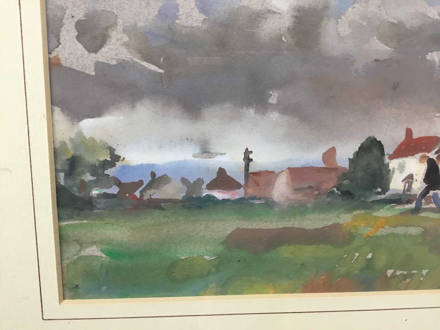 Jean Dryden Alexander (1911-1994) watercolour - Fair Green Diss, signed and titled verso, dated Oct - Image 5 of 9