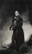 19th century mezzotint, portrait of General Lord Lynedoch, G.C.B., published 1831 by Colnaghi, unfra