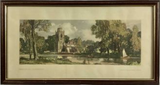 Carriage print from a watercolour by L. Squirrell RWS RE of Hemingford Grey, Huntingdonshire, 15.5cm