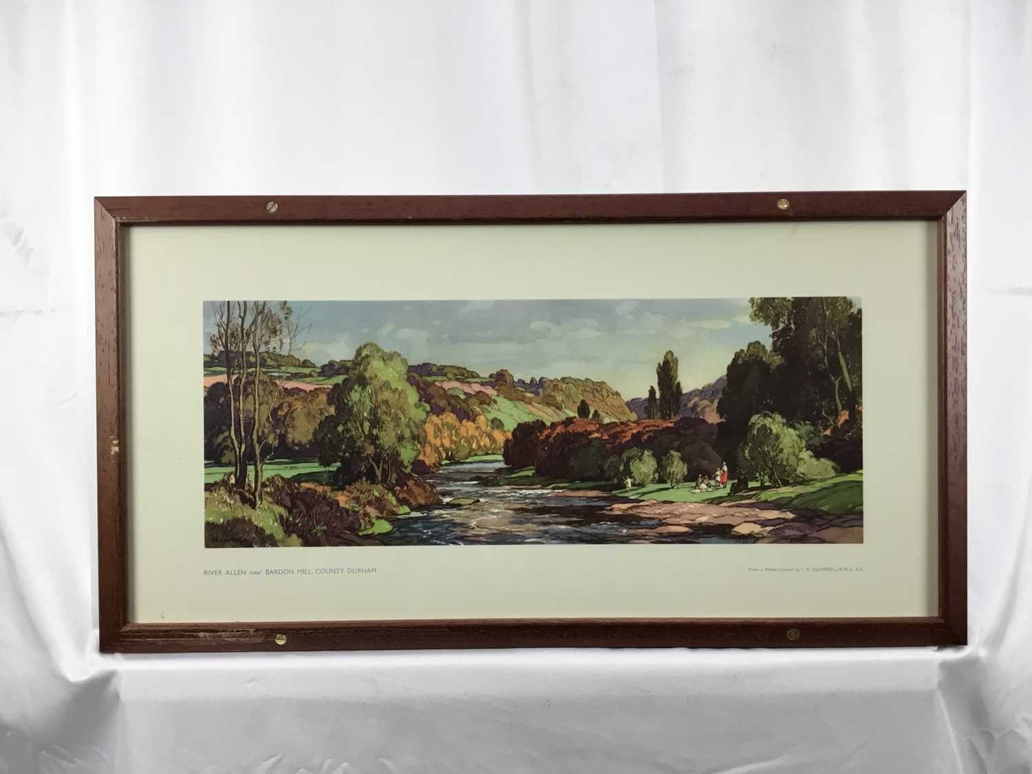 Original Railway Carriage Print/ Poster: "RIVER ALLEN, BARDON MILL, (NORTHUMBERLAND)”. Artwork by Le - Image 2 of 7