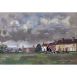 Jean Dryden Alexander (1911-1994) watercolour - Fair Green Diss, signed and titled verso, dated Oct
