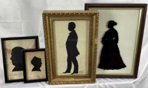 Group of four silhouettes