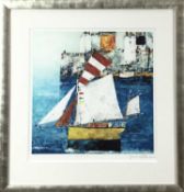 Gerry Plumb (b.1942) limited edition print - White Sails, signed titled and numbered 27/195, 45.5cm