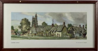 Original Railway Carriage Print/ Poster: "CAVENDISH, SUFFOLK”. Artwork by Fred W Baldwin from the Lo