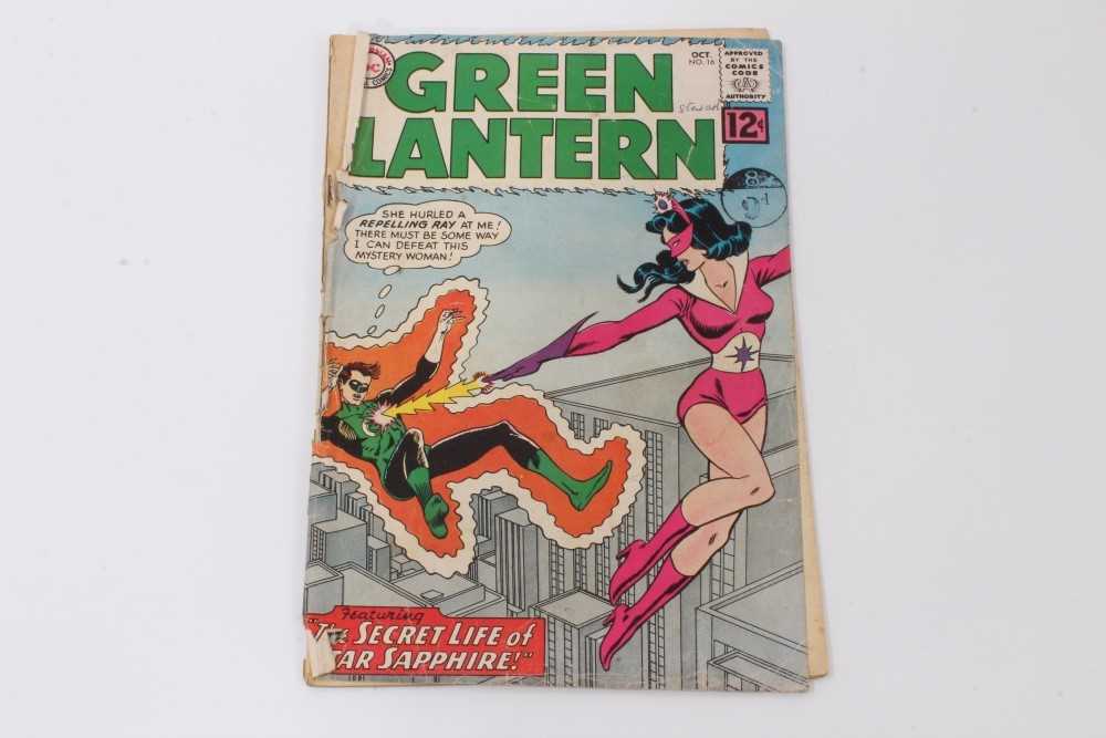 Twelve 1960's DC Comics, Green Lantern #4 (Poor Condition, No cover) #6 (1st appearance Tomar-re) #8 - Image 76 of 117