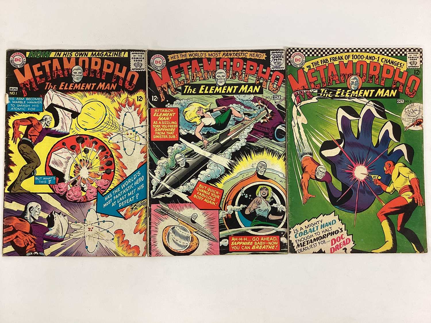 Five 1960's DC Comics, Metamorpho The Element Man #1 #2 #8 #10 #16 - Image 7 of 11