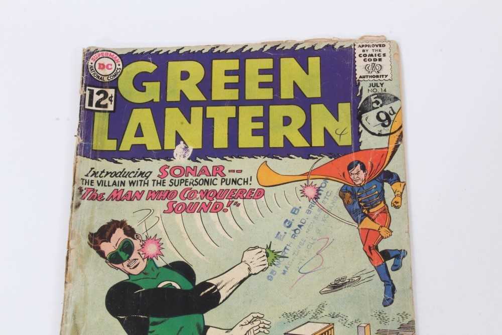 Twelve 1960's DC Comics, Green Lantern #4 (Poor Condition, No cover) #6 (1st appearance Tomar-re) #8 - Image 55 of 117