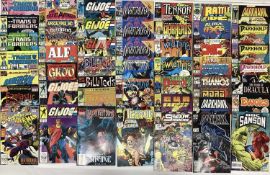 Large group of Marvel comics mostly 90's and 200's. To include G.I.JOE, super sized annuals, Warlock