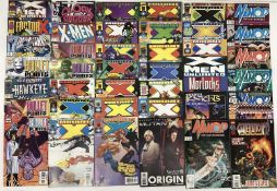 Large box of Marvel comics mostly 1990's and 2000's. To include Captain America, Warlock, mutant X,