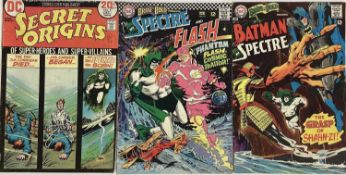 Three DC Comics, 1973 Secret Origins #5, 1967 The Brave and The Bold Presents The Spectre and The Fl