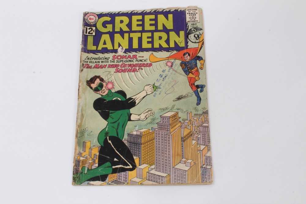 Twelve 1960's DC Comics, Green Lantern #4 (Poor Condition, No cover) #6 (1st appearance Tomar-re) #8 - Image 54 of 117