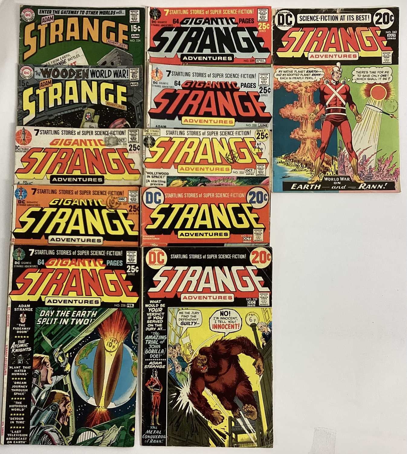 Quantity of 1970's DC Comics, Adam Strange