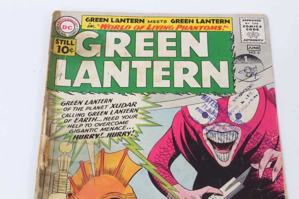 Twelve 1960's DC Comics, Green Lantern #4 (Poor Condition, No cover) #6 (1st appearance Tomar-re) #8 - Image 8 of 117