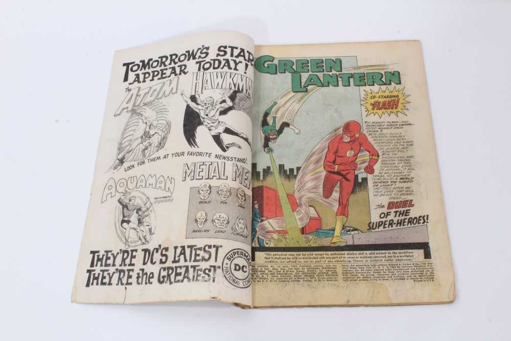 Twelve 1960's DC Comics, Green Lantern #4 (Poor Condition, No cover) #6 (1st appearance Tomar-re) #8 - Image 50 of 117
