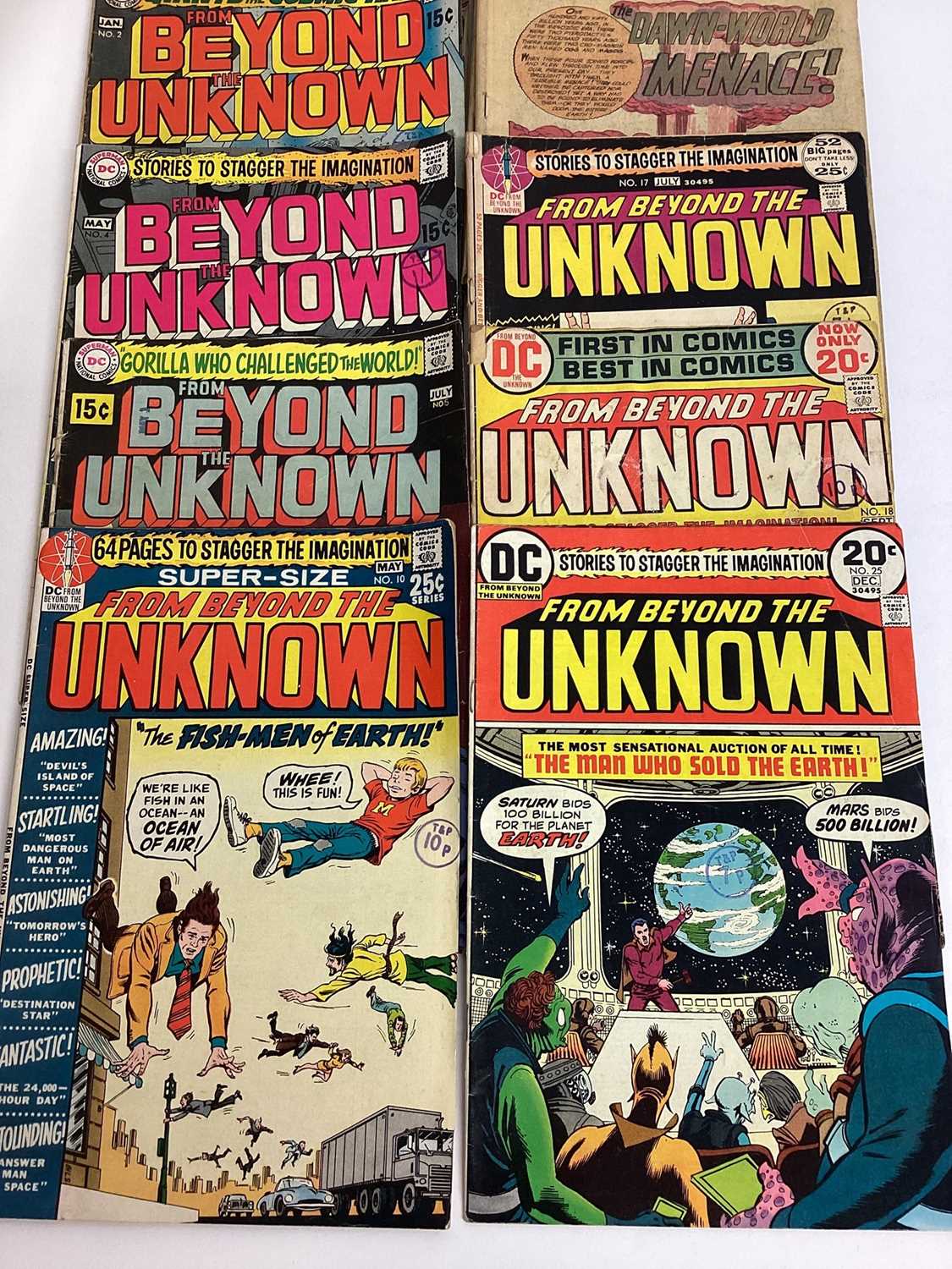 Ten 1969-73 DC Comics, From Beyond The Unknown #1 #2 #4 #5 #10 #11 #12 ( No Cover) #17 #18 #25 - Image 3 of 14