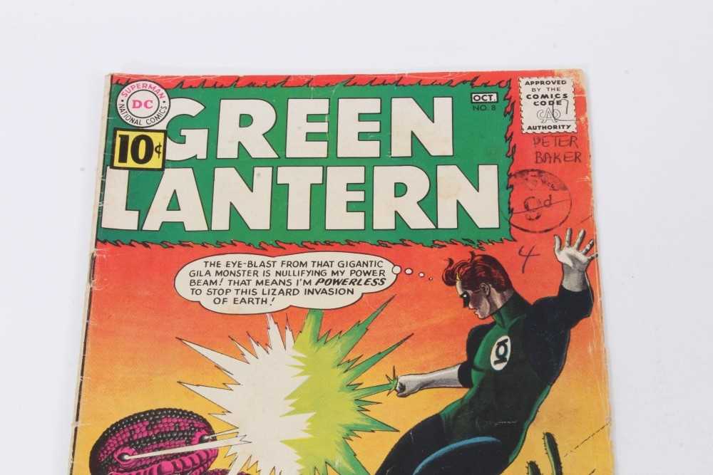 Twelve 1960's DC Comics, Green Lantern #4 (Poor Condition, No cover) #6 (1st appearance Tomar-re) #8 - Image 14 of 117