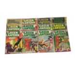 Twelve 1960's DC Comics, Green Lantern #4 (Poor Condition, No cover) #6 (1st appearance Tomar-re) #8