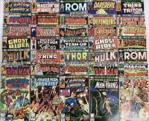 Large group of Marvel comics 1980's. To include The Avengers, Spider woman, Rom, Marvel Team up and