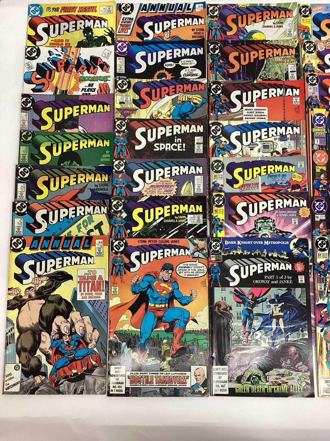 Large quantity of 1980's and 90's DC Comics, Superman to include #1, #4 1st appearance of Bloodsport - Image 2 of 11