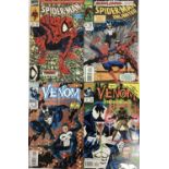 Marvel Comics Spider-Man issue 1 (1990) Todd McFarlane art. Together with Venom funeral pyre issues