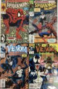 Marvel Comics Spider-Man issue 1 (1990) Todd McFarlane art. Together with Venom funeral pyre issues