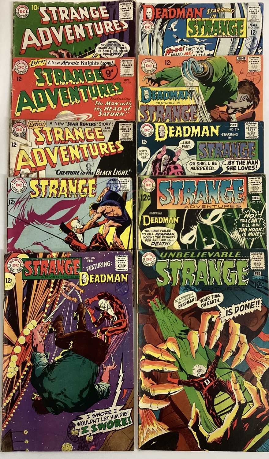 Quantity of 1960's DC Comics, Strange Adventures # 117 #156 #163 #208-216 (Deadman Run in comics and