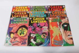 Nine 1960's DC Comics, Green Lantern #51 #52 #53 #54 #55 #56 #57 #58 #60( 1st appearance of Lampligh