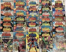 Large quantity of 1980's DC Comics, The New Teen Titans #1 #3-41 #45-47 together with Two annuals #1