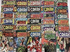 Large group of Marvel comics Conan the Barbarian 1980's and 1990's. English and American price varia