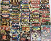 Box of Marvel comics mostly 1970's. To include Modred the Mystic, Sub-mariner, Hercules, the Champio