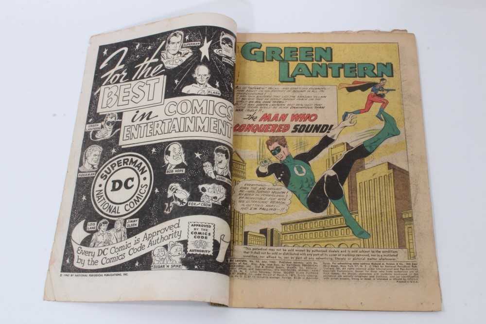 Twelve 1960's DC Comics, Green Lantern #4 (Poor Condition, No cover) #6 (1st appearance Tomar-re) #8 - Image 62 of 117