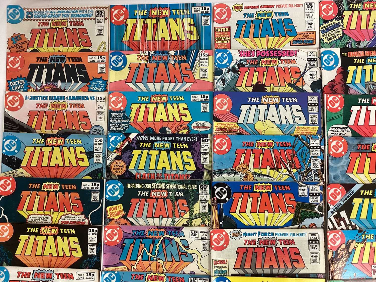 Large quantity of 1980's DC Comics, The New Teen Titans #1 #3-41 #45-47 together with Two annuals #1 - Image 2 of 12