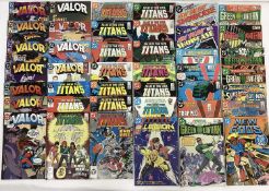 Large box of 1980's DC Comics to include All-Star Squadron, Checkmate, Mister Miracle, The New Teen
