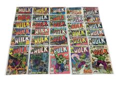 Large Group of marvel comics The Incredible Hulk, mostly 1980's. To include issue 121, 122, 163 and