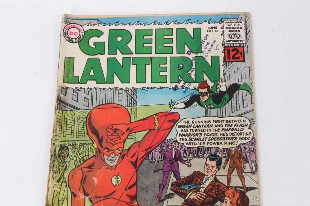 Twelve 1960's DC Comics, Green Lantern #4 (Poor Condition, No cover) #6 (1st appearance Tomar-re) #8 - Image 44 of 117