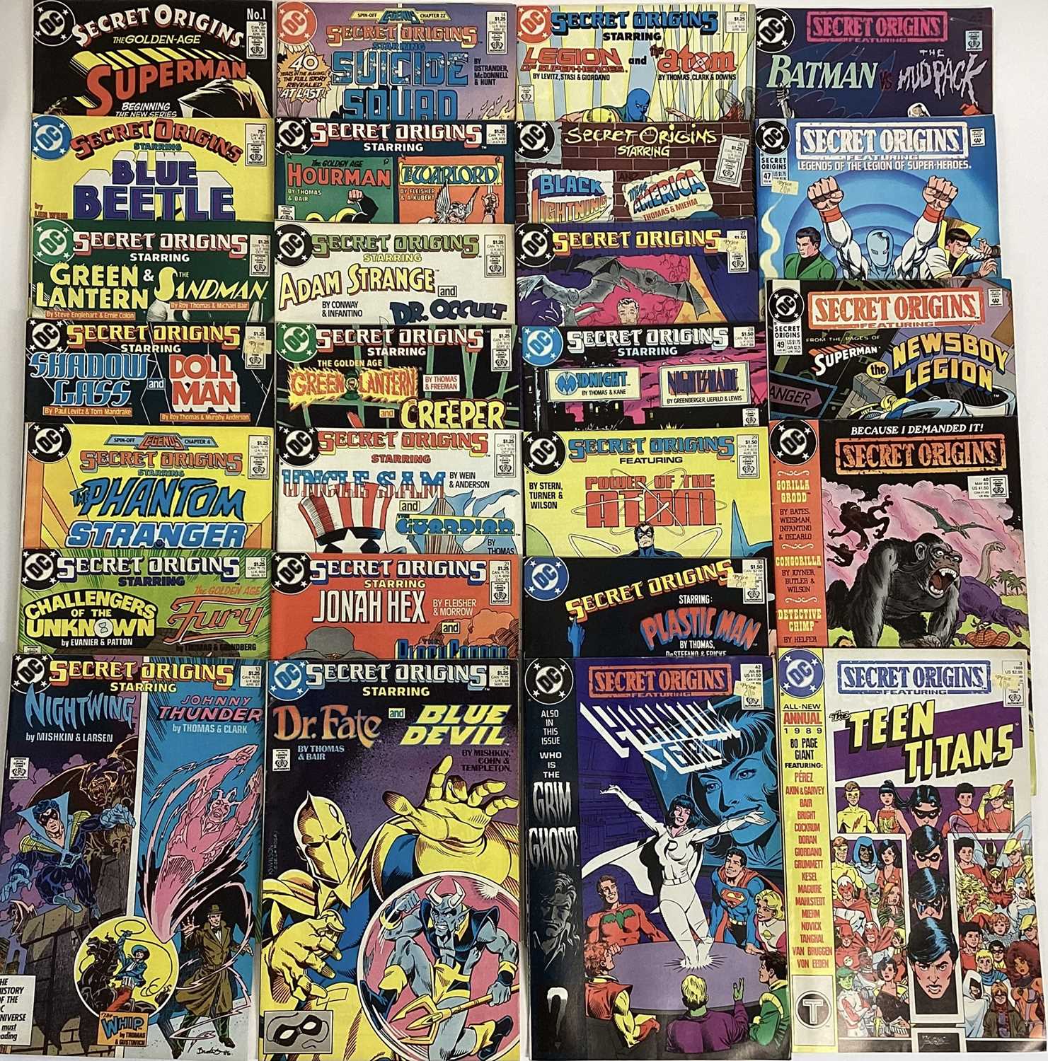 Quantity of DC Comics 1980's and 90's, Secret Origins #1 #2 #7 #8 #10 #12 #13 #14 #16 #17 #18 #19 #2