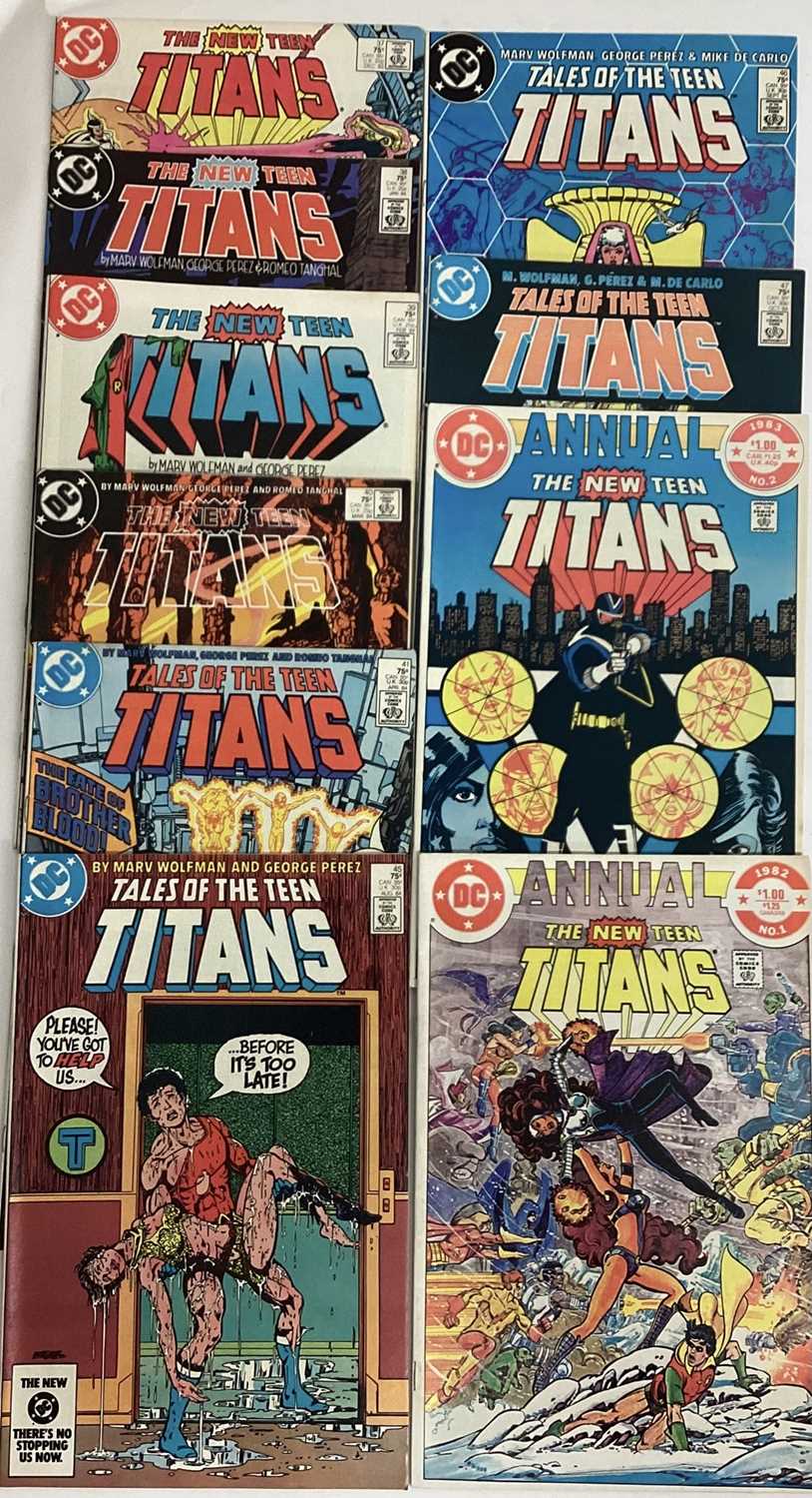 Large quantity of 1980's DC Comics, The New Teen Titans #1 #3-41 #45-47 together with Two annuals #1 - Image 10 of 12